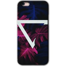 iPhone 6s Plus Kılıf Hd Desen Baskılı Arka Kapak + Kırılmaz Cam - Mekanik Yaprak