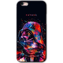 iPhone 6s Plus Kılıf Hd Desen Baskılı Arka Kapak + Kırılmaz Cam - Father Vader