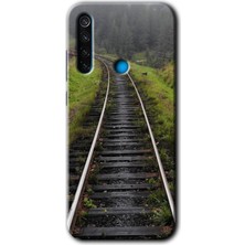 Gramaphone Redmi Note 8 Kılıf Hd Desen Baskılı Arka Kapak + Kırılmaz Cam - Tren Yolu