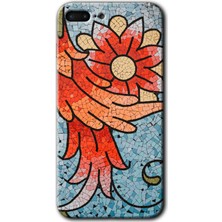 Gramaphone Apple iPhone 7 Plus Kılıf Hd Desen Baskılı Arka Kapak + Kırılmaz Cam - Mozaik Çiçek