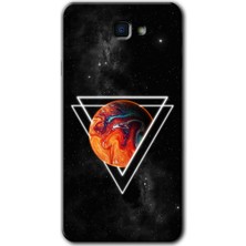 Gramaphone Galaxy J7 Prime Kılıf Hd Desen Baskılı Arka Kapak + Kırılmaz Cam - Kızıl Gezegen