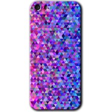 Gramaphone Apple iPhone 5s Kılıf Hd Desen Baskılı Arka Kapak + Esnek Nano Cam - Pixel Mozaik