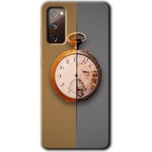Gramaphone Galaxy S20 Fe Kılıf Hd Desen Baskılı Arka Kapak + Kırılmaz Cam - Clocks Artwork