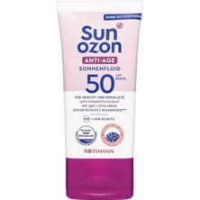 Sunozon Güneş Koruyucu Yüz Kremi Anti-Age Spf 50 50 Ml