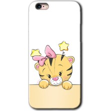 Gramaphone Apple iPhone 6 Plus Kılıf Hd Desen Baskılı Arka Kapak + Kırılmaz Cam - Sevimli Kedi
