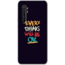 Xiaomi Mi Note 10 Lite Kılıf Hd Desen Baskılı Arka Kapak + Esnek Nano Cam - Everything