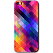 iPhone 5s Kılıf Hd Desen Baskılı Arka Kapak - Multi Oblique