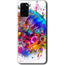Galaxy S20 Plus Kılıf Hd Desen Baskılı Arka Kapak + Kırılmaz Cam - 4K Clock