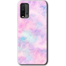Gramaphone Redmi 9t Kılıf Hd Desen Baskılı Arka Kapak - Pembe-Duman