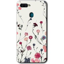 Gramaphone Oppo A5S Kılıf Hd Desen Baskılı Arka Kapak + Kırılmaz Cam - Mat Çiçek