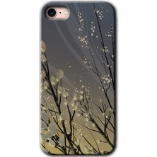 Gramaphone Apple iPhone Se 2022 Kılıf Hd Desen Baskılı Arka Kapak + Esnek Nano Cam - Branches Flowers