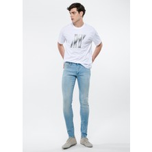 Mavi Kadın JAMES Otantik Gölgeli Pro Edition Jean Pantolon Desenli Dar Paça Günlük Stil