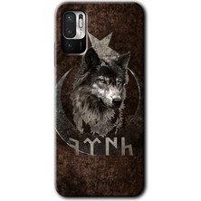 Gramaphone Redmi Note 10 5g Kılıf Hd Desen Baskılı Arka Kapak - Bozkurt Göktürk