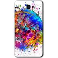 Gramaphone Galaxy J7 Prime Kılıf Hd Desen Baskılı Arka Kapak + Kırılmaz Cam - 4K Clock