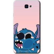Gramaphone Galaxy J7 Prime 2 Kılıf Hd Desen Baskılı Arka Kapak + Kırılmaz Cam - Stitch