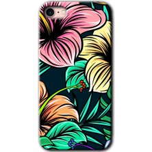 Gramaphone Apple iPhone Se 2020 Kılıf Hd Desen Baskılı Arka Kapak - Çizim Çiçekler