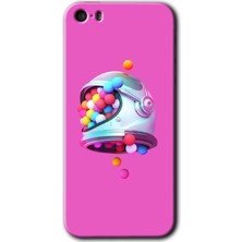 iPhone 5s Kılıf Hd Desen Baskılı Arka Kapak - Uzay Başlığı