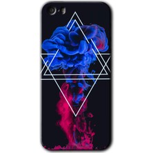 iPhone 5s Kılıf Hd Desen Baskılı Arka Kapak - Mekanik Duman 1