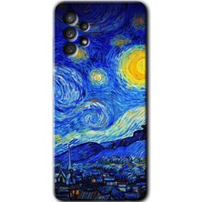 Galaxy A52S Kılıf Hd Desen Baskılı Arka Kapak + Esnek Nano Cam - Starry Night