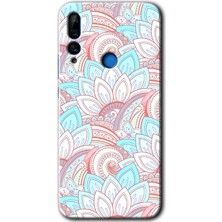 Huawei Y9 Prime 2019 Kılıf Hd Desen Baskılı Arka Kapak + Kırılmaz Cam - Çin Mandala 1