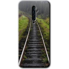 Gramaphone Oppo Reno 2z Kılıf Hd Desen Baskılı Arka Kapak - Tren Yolu