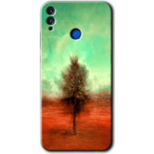Gramaphone Honor 8c Kılıf Hd Desen Baskılı Arka Kapak - Outlines Paint