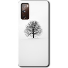 Galaxy S20 Fe Kılıf Hd Desen Baskılı Arka Kapak + Esnek Nano Cam - Alone Tree