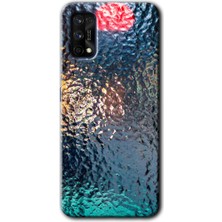 Gramaphone Realme 7 Pro Kılıf Hd Desen Baskılı Arka Kapak + Kırılmaz Cam - Blur Cam