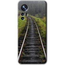 Xiaomi Mi 12 Kılıf Hd Desen Baskılı Arka Kapak + Esnek Nano Cam - Tren Yolu