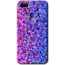 Oppo A12 Kılıf Hd Desen Baskılı Arka Kapak + Kırılmaz Cam - Pixel Mozaik