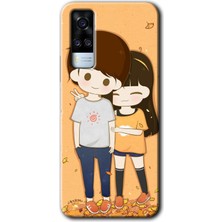 Vivo Y51A Kılıf Hd Desen Baskılı Arka Kapak - Şıpsevdi Çift