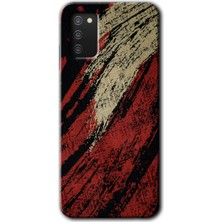 Galaxy A02S Kılıf Hd Desen Baskılı Arka Kapak + Esnek Nano Cam - Kumaş Deseni 6