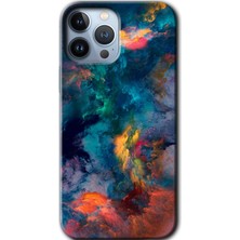 iPhone 13 Pro Kılıf Hd Desen Baskılı Arka Kapak + Kırılmaz Cam - Color Storm