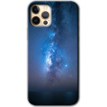 iPhone 11 Pro Max Kılıf Hd Desen Baskılı Arka Kapak + Esnek Nano Cam - Samanyolu