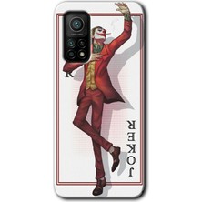 Xiaomi Mi 10T Kılıf Hd Desen Baskılı Arka Kapak + Kırılmaz Cam - Joker Iskambil