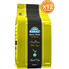 Karali Çay Karali Premium Filiz Dökme Çay 1 kg x 12 Adet