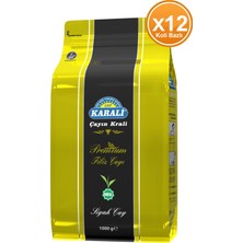 Karali Çay Karali Premium Filiz Dökme Çay 1 kg x 12 Adet