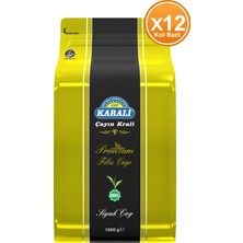 Karali Çay Karali Premium Filiz Dökme Çay 1 kg x 12 Adet