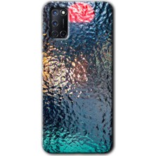 Oppo A92 Kılıf Hd Desen Baskılı Arka Kapak + Kırılmaz Cam - Blur Cam