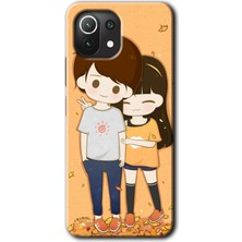 Xiaomi Mi 11 Lite Kılıf Hd Desen Baskılı Arka Kapak - Şıpsevdi Çift