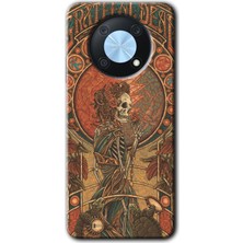 Gramaphone Huawei Nova Y90 Kılıf Hd Desen Baskılı Arka Kapak - İskeleet Aşk