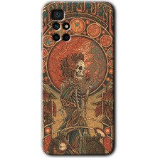 Gramaphone Redmi 10 Kılıf Hd Desen Baskılı Arka Kapak + Esnek Nano Cam - İskeleet Aşk