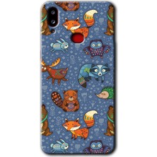 Gramaphone Galaxy A10S Kılıf Hd Desen Baskılı Arka Kapak + Kırılmaz Cam - Animals Funny