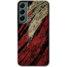 Gramaphone Galaxy S22 Kılıf Hd Desen Baskılı Arka Kapak + Esnek Nano Cam - Kumaş Deseni 6