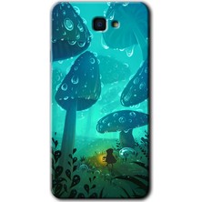 Gramaphone Galaxy J7 Prime Kılıf Hd Desen Baskılı Arka Kapak + Kırılmaz Cam - Silhoutte Dropss