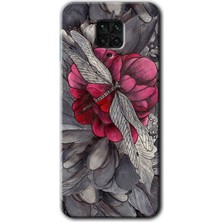 Gramaphone Redmi Note 9s Kılıf Hd Desen Baskılı Arka Kapak + Esnek Nano Cam - Kelebek Ömrü