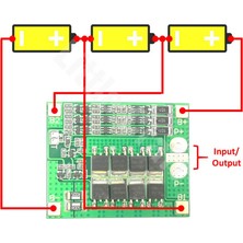 Wozlo 3s 25A 12V Balans Bms Lipo 18650 Lityum Pil Şarj Koruma Devresi