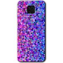 Gramaphone Redmi Note 9s Kılıf Hd Desen Baskılı Arka Kapak + Esnek Nano Cam - Pixel Mozaik