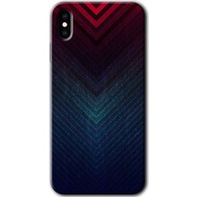 Gramaphone Apple iPhone Xs Max Kılıf Hd Desen Baskılı Arka Kapak + Kırılmaz Cam - Abstract 4