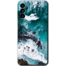 Gramaphone Galaxy M23 Kılıf Hd Desen Baskılı Arka Kapak + Kırılmaz Cam - Deniz Kıyısı